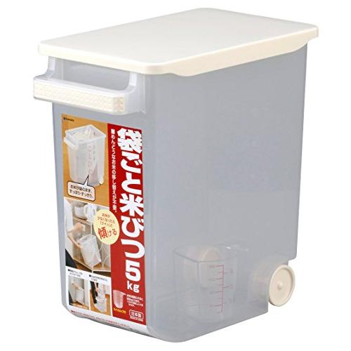 イノマタ化学 米びつ 袋ごと米びつ 計量カップ付き 5Kg