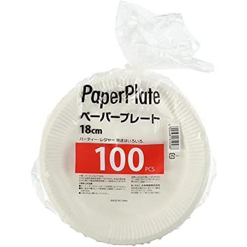 業務用ペーパープレート18ｃｍ 100枚入