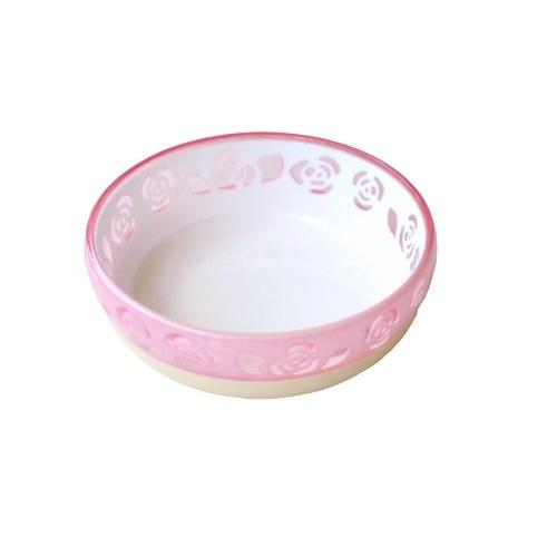 ペッツルート (Petz Route) おいしく見えるニャン食器 S ピンクローズ