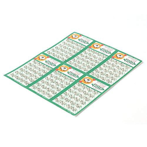 石崎プレス 500番 スナップ 00番 7mm 白(シルバー) 24組×6シート