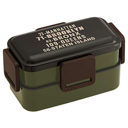 スケーター(Skater) Ag+ 抗菌 ふんわり盛れる 2段弁当箱 大容量 850ml ブルックリ...