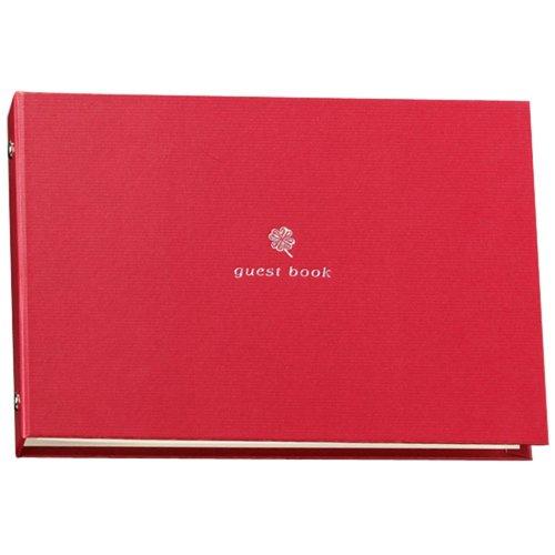マルアイ ゲストブック クローバー 赤 メ-60R