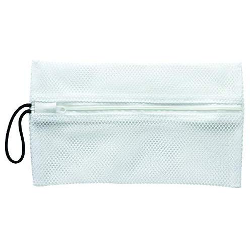マスク用 洗濯ネット 洗濯機 生地傷まない メッシュ 白 約240×130mm 51393