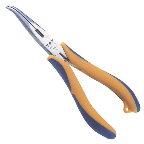 トップ工業 (TOP) 先曲がり ラジオペンチ 三枚合せ ギザ付 銅線直径1.2mm切断可能 バネ調...