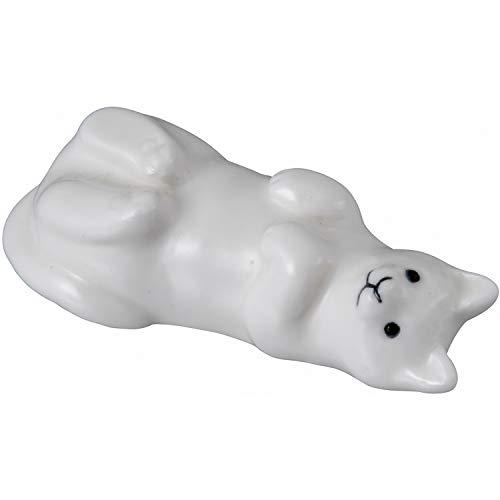 サンアート かわいい食器 WHITE ZOO 箸置き ネコ SAN3399-3