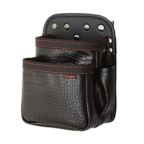 タジマ セフシステム 着脱式腰袋 クロコ 2段小 高強度でしなやかな高耐久合成皮革 SFKBG-2S...
