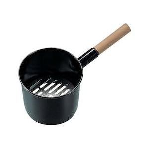 ヒキモト 木柄鉄ジャンボ火起し 大24cm (鉄目皿付) 鉄 日本 DHO08001