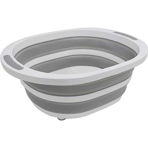 タマハシ 洗い桶 キッチン 桶 折りたたみ まな板 40×31.7×15.2cm 折り畳み時高さ/3...