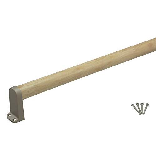 ハイロジック TQOOL 安全・安心 屋内用 木製手すり タテ・ヨコ兼用 600mm 32パイ 耐荷...