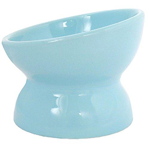 ペッツルート (Petz Route) 瀬戸焼 にゃん楽食器 ごはん ミルキーブルー