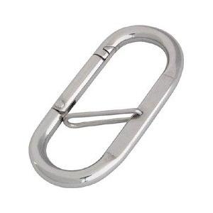 水本 ステンレス プチカラビナ(ハズレ止め付) 線径6mm長さ66mm B157