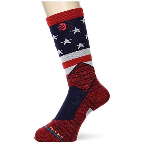 スタンス ショートソックス AMERICAN CREW メンズ RED (01010) L