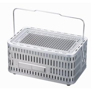 グリーンライフ(GREEN LIFE) 日本製 バーベキュー BBQ 本体が熱くなりにくい 網の高さ調節可能 角型卓上シチリン SC-392｜hapitize