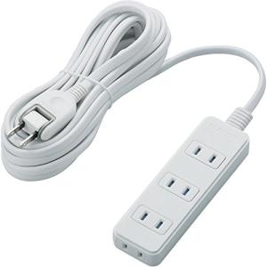 エレコム 電源タップ 雷ガード スウィングプラグ ほこりシャッター付 4個口 5m ホワイト T-KST02-22450WH｜川西ストア