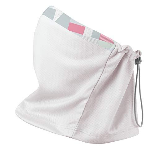 エレコム クールフェイスガード 接触冷感 暑さ対策グッズ アイスコーデ スカイグレー×ホットピンク ...