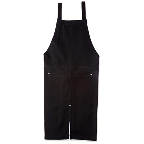 ユナイテッドアスレ エプロン ウォッシュキャンバスエプロン(クロスタイプ 138401 ブラック 日...