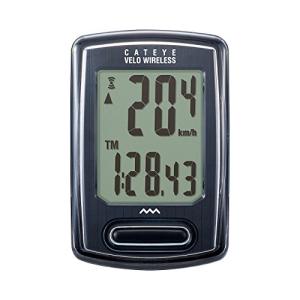 キャットアイ(CAT EYE) サイクルコンピューター VELO WIRELESS ブラック CC-VT230W スピードメーター 自転車｜hapitize