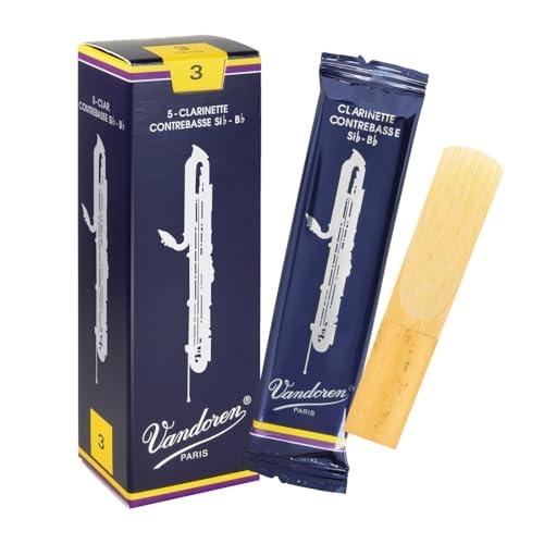 バンドーレン コントラバスクラリネットリード トラディショナル:3(5枚入) CR153