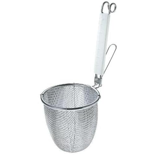 スリースノー シリコン柄 てぼ 18-8ステンレス 業務用 ラーメン 湯切りざる 燕三条 日本製 T...