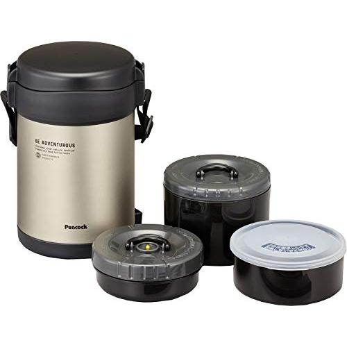 ピーコック ランチジャー 保温 マットクリア 1.8L ステンレス ARL-18 MC