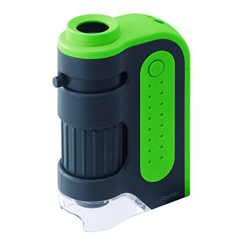 レイメイ藤井 顕微鏡 ハンディ ZOOM グリーン RXT203M