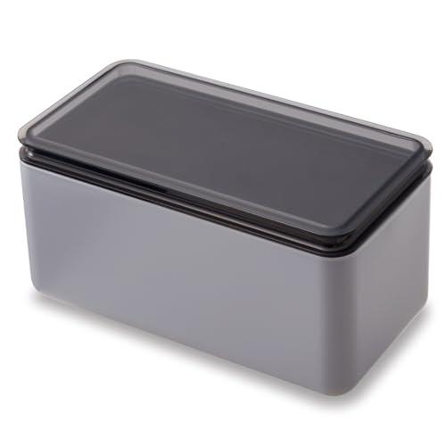 伊勢藤(ISETO) マスクケース マスク保管ケース グレー 幅21.4×奥行11.2×高さ10.5...