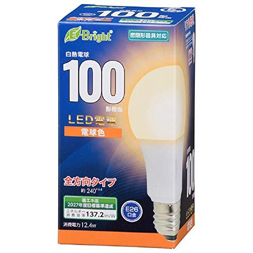 オーム電機 LED電球 E26 100形相当 電球色 LDA12L-G AG27 06-4346 O...