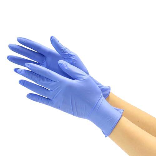 川西工業 #2039 ニトリル手袋 使い捨て 粉無し 100枚入り ブルー Mサイズ