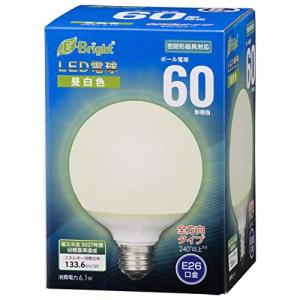 オーム電機 LED電球 ボール球形(60形相当/815lm/昼白色/G95/E26/全方向配光240°/密閉形器具対応)｜hapitize