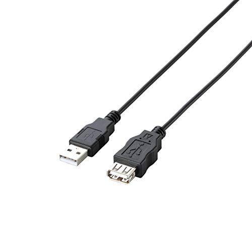 エレコム RoHS指令準拠&amp;環境配慮パッケージ エコUSB延長ケーブル USB2.0 Aオス-Aメス...