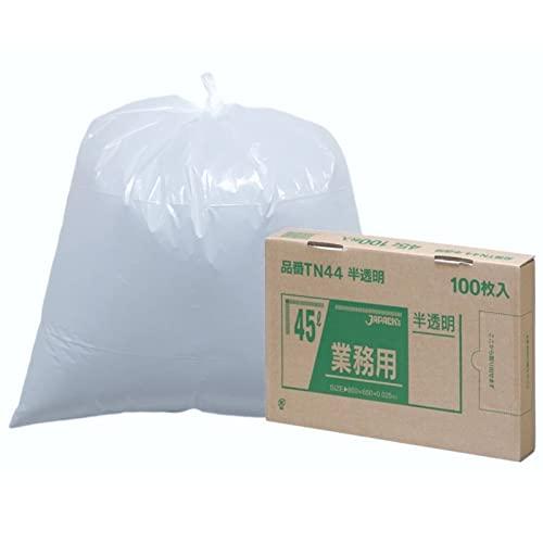 ジャパックス ゴミ袋 半透明 45L 横65×縦80cm 厚み0.025mm BOX シリーズ 1枚...