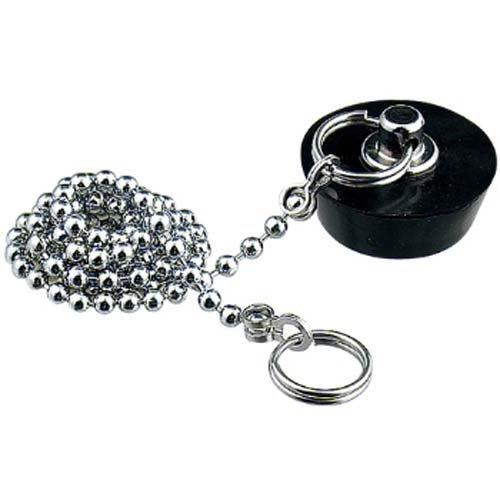 カクダイ バス用ゴム栓 くさり650mm付き 上辺44mm 下辺38mm 高さ13mm 491-11...