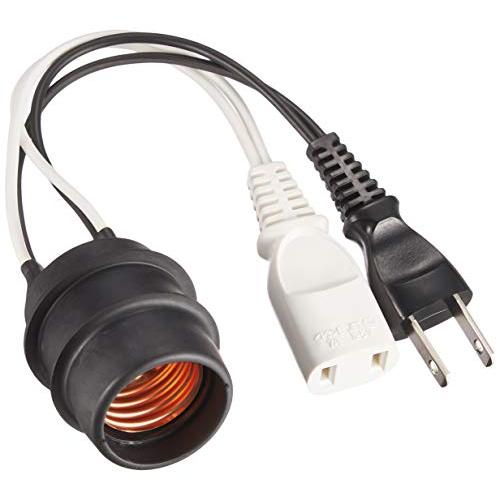 エルパ(ELPA) プラグ付ソケット 電源プラグ 照明 電球 E26 125V 6A KW-15NH