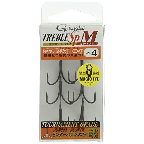 がまかつ(Gamakatsu) トレブルフック バラ トレブルSP-M(ナノスムースコート) #4
