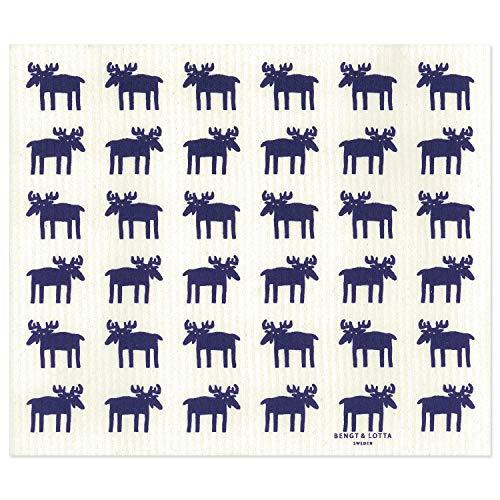 エコンフォートハウス スポンジワイプ 水切り ムース ネイビー 北欧 ネイビー/ホワイト地