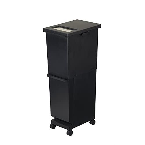 新輝合成(Shinki Gosei) トンボ ユニード ゴミ箱 2段 分別 蓋を開けずにごみを捨てら...