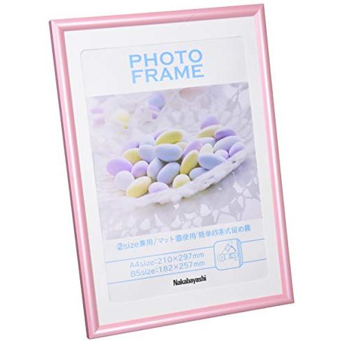 ナカバヤシ(Nakabayashi)樹脂製（PVC）フォトフレーム A4判/B5判 ピンク フ-TP...