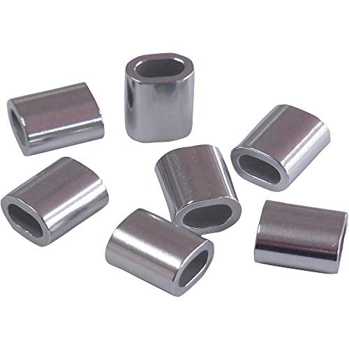 ニッサチェイン アルミオーバルスリーブ ワイヤーロープ径2.5mm用 100入 AYP-25A