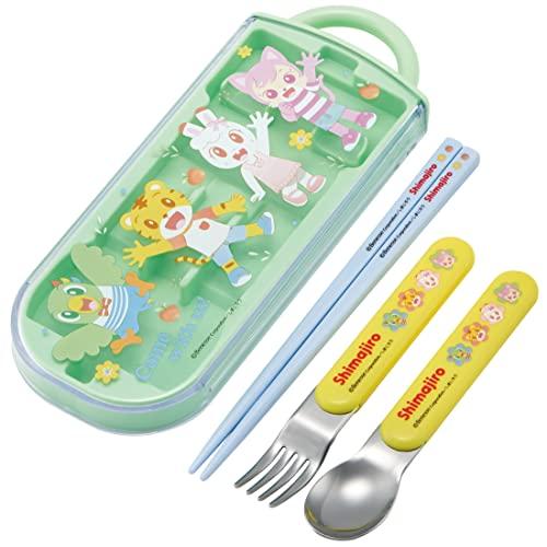 スケーター トリオセット 箸 スプーン フォーク しまじろう 23 子供用 男の子 抗菌 日本製 T...