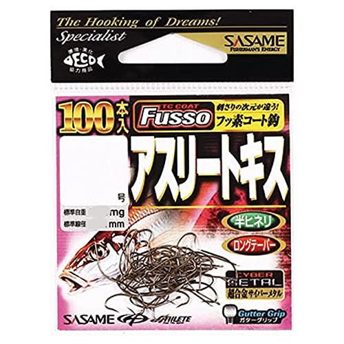 ささめ針(Sasame) 22ZAS アスリートキス (TCフッ素コート) 100本入り #9