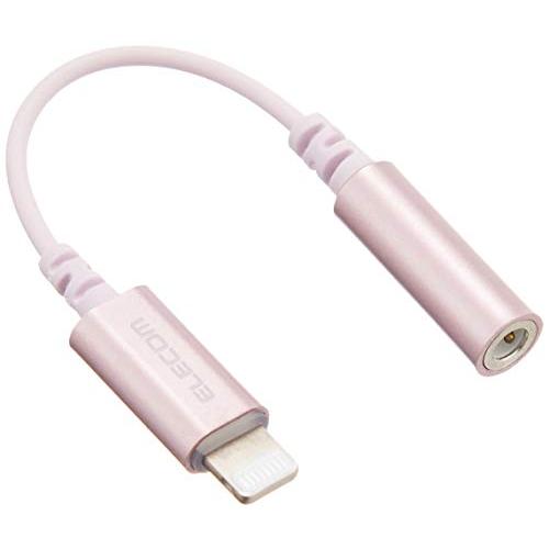 エレコム オーディオアダプタ 変換ケーブル  ライトニング &amp; 3.5mm  イヤホン 4極 (通話...