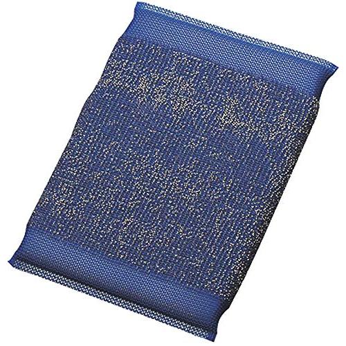 カンダ スポンジ キッチン たわし ステンレス製 メタルクリーンスポンジ ブルー 089070