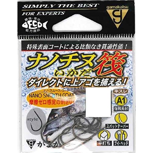 がまかつ(Gamakatsu) シングルフック A1 ナノチヌ筏 5号 10本 68244