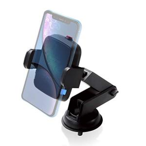 エレコム 車載ホルダー ワイヤレス充電器(Qi規格対応) 5W出力 吸盤 ロングタイプ ブラック W-QC04BK｜hapitize
