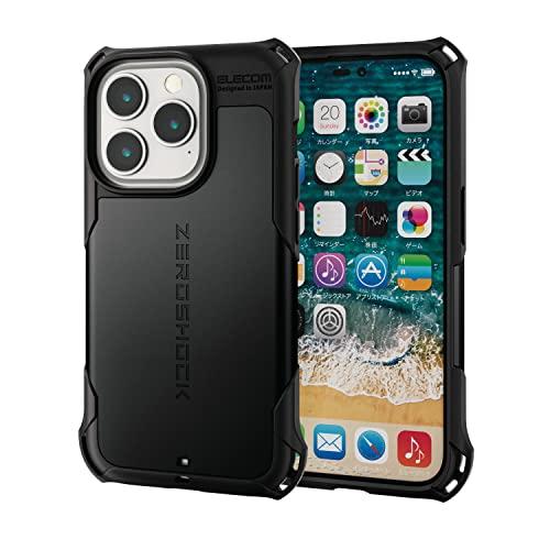 エレコム iPhone 14 Pro ケース カバー 耐衝撃 衝撃吸収 ZEROSHOCK 四つ角ダ...