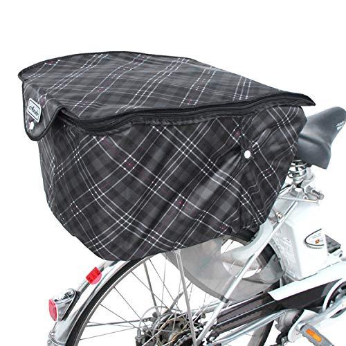 MARUTO(マルト) 厚手2段式チェック後バスケットカバー チェックグレー 35033