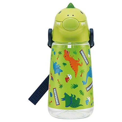 スケーター(Skater) ダイカット ストロー付 ボトル 水筒 420ml ディノサウルス PSH...
