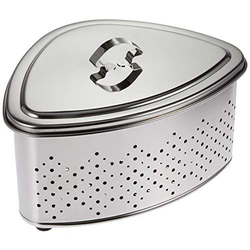 タケコシ 三角コーナー 蓋付 抗菌ステンレス 箱入り CK-114