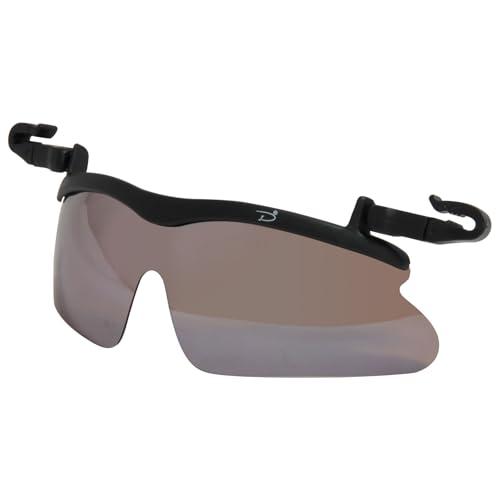 日本光材 らくらく帽子掛け偏光レンズサングラス キャップグラス 偏光サングラス ブラウンミラー