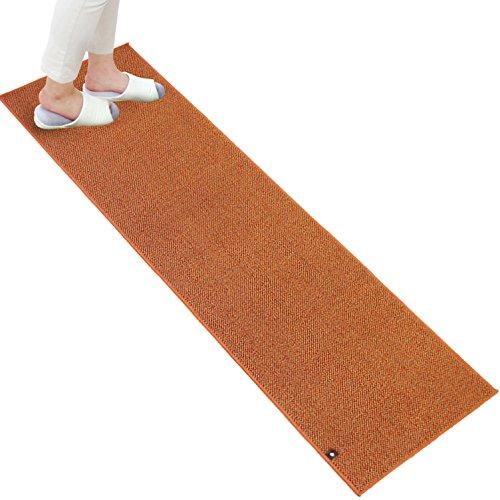 オカ PLYS base (プリスベイス) キッチンマット 約45×180cm (オレンジ) 日本製...
